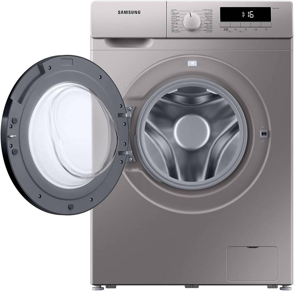 Samsung Front Load Washing Machine 7KG WW70T3020BS/SG | Silver | Digital Inverter | 1200 RPM | Quick Wash | Drum Clean