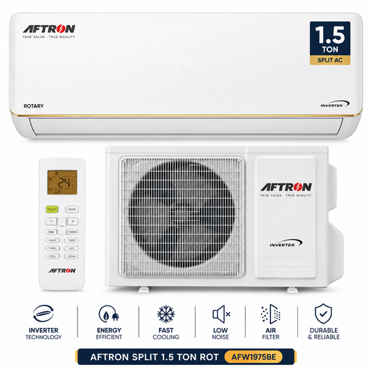 AFTRON 1.5 Ton Split Air Conditioner – AFW1975BE | Rotary T3 Compressor with R410A Refrigerant