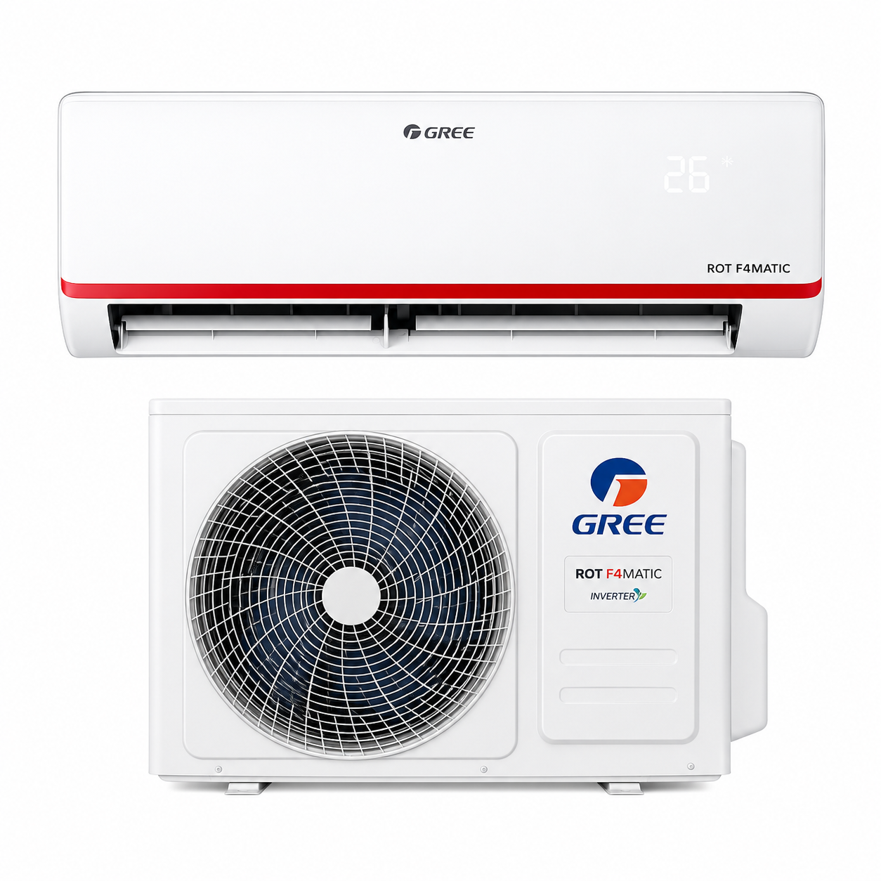 GREE Split AC 1.5 Ton ROT F4MATIC18C3 – Smart Inverter Cooling & Heating Air Conditioner