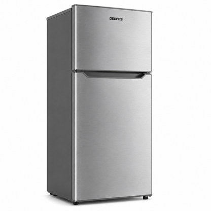GEEPAS GRF2400SXE 240L Double Door Refrigerator | Fast Cooling | Low Noise | Energy Efficient