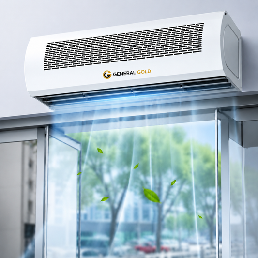 General Gold Air Curtain FM-CMR09 90CM | Compact Air Barrier | Energy Saving | Low Noise Operation