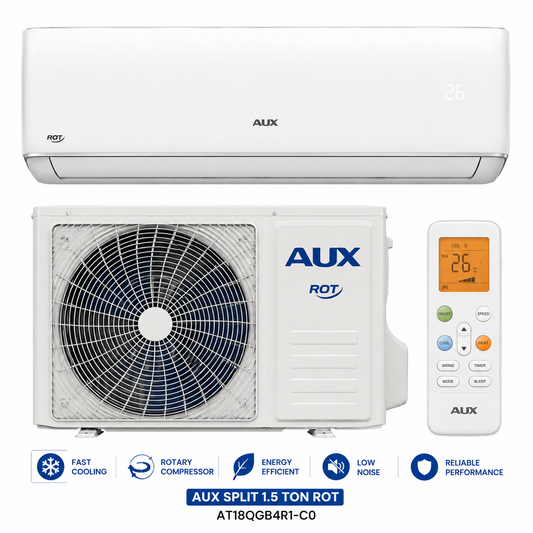 AUX Split AC 1.5 Ton Rotary Compressor AT18QGB4R1-C0 – Powerful Cooling & Energy Efficient Performance