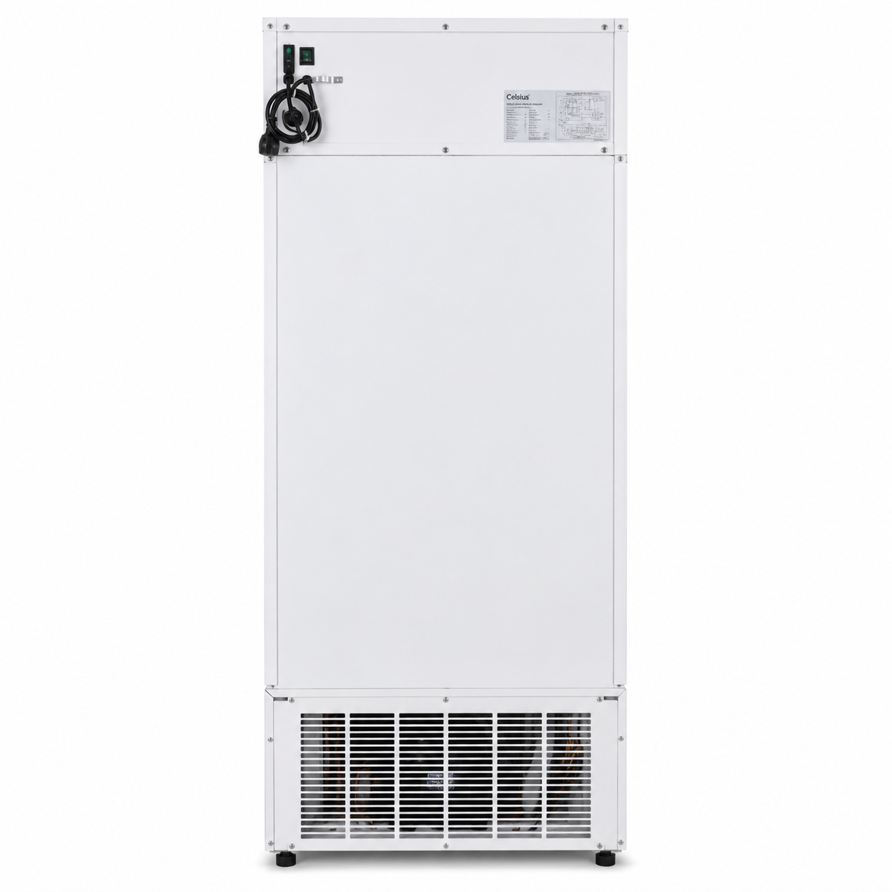 Celsius TSB 1CF-13 PRMW Single Door Full Glass White Chiller Commercial Display Refrigerator