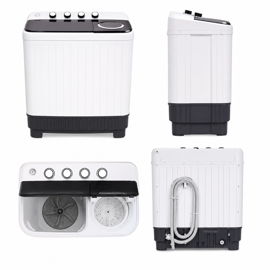 STAR TRACK Twin Tub Semi-Automatic Washing Machine 20KG SW2000W1-TK | Heavy-Duty Top Load Washer with Spin Dryer