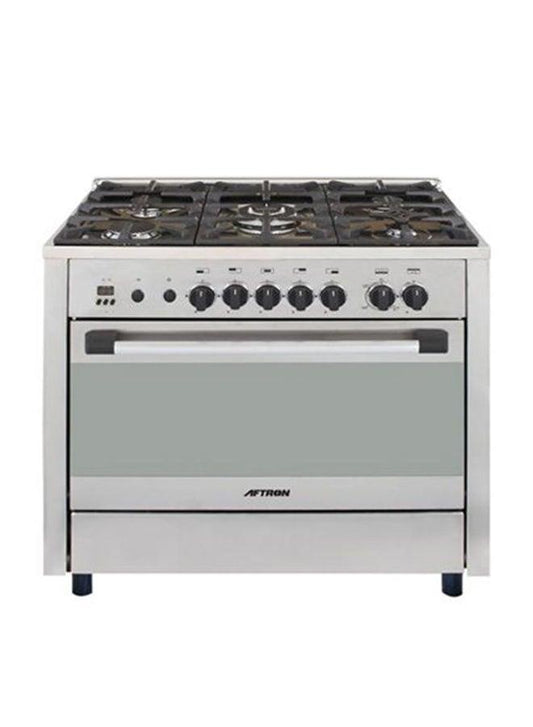 AFTRON 90x60cm Gas Cooker Egypt – AFGR9060FESD | 5 Burner Gas Range with Oven & Auto Ignition