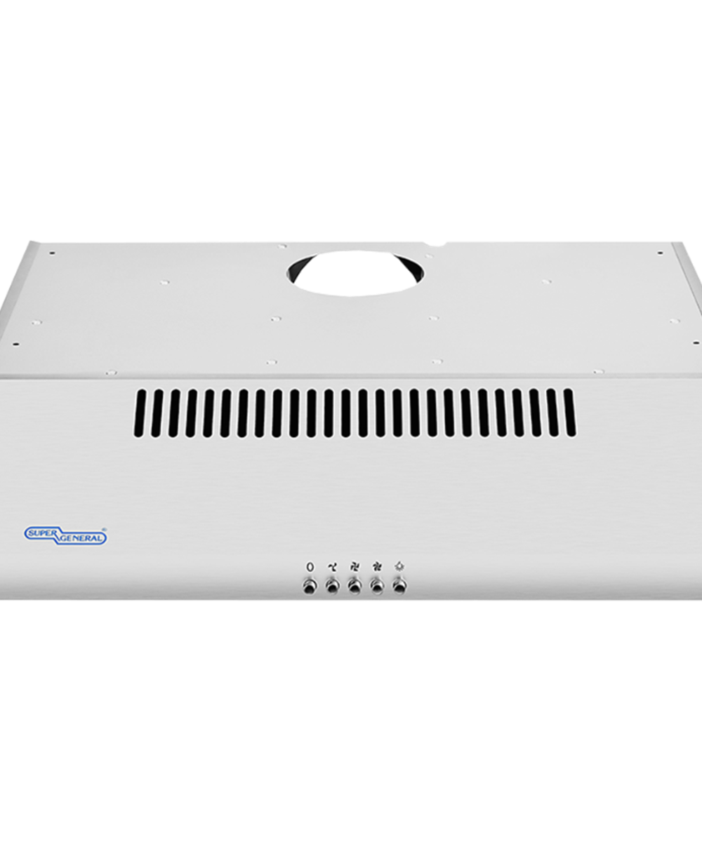 Super General SGHD65W 60cm Slim Cooker Hood – White Stainless Steel Kitchen Hood