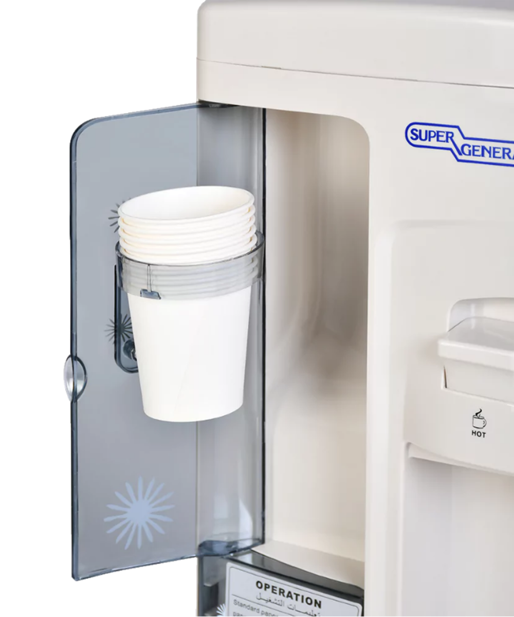 Super General SGL1171 Water Dispenser with Cabinet – Hot & Cold Floor Standing Water Cooler