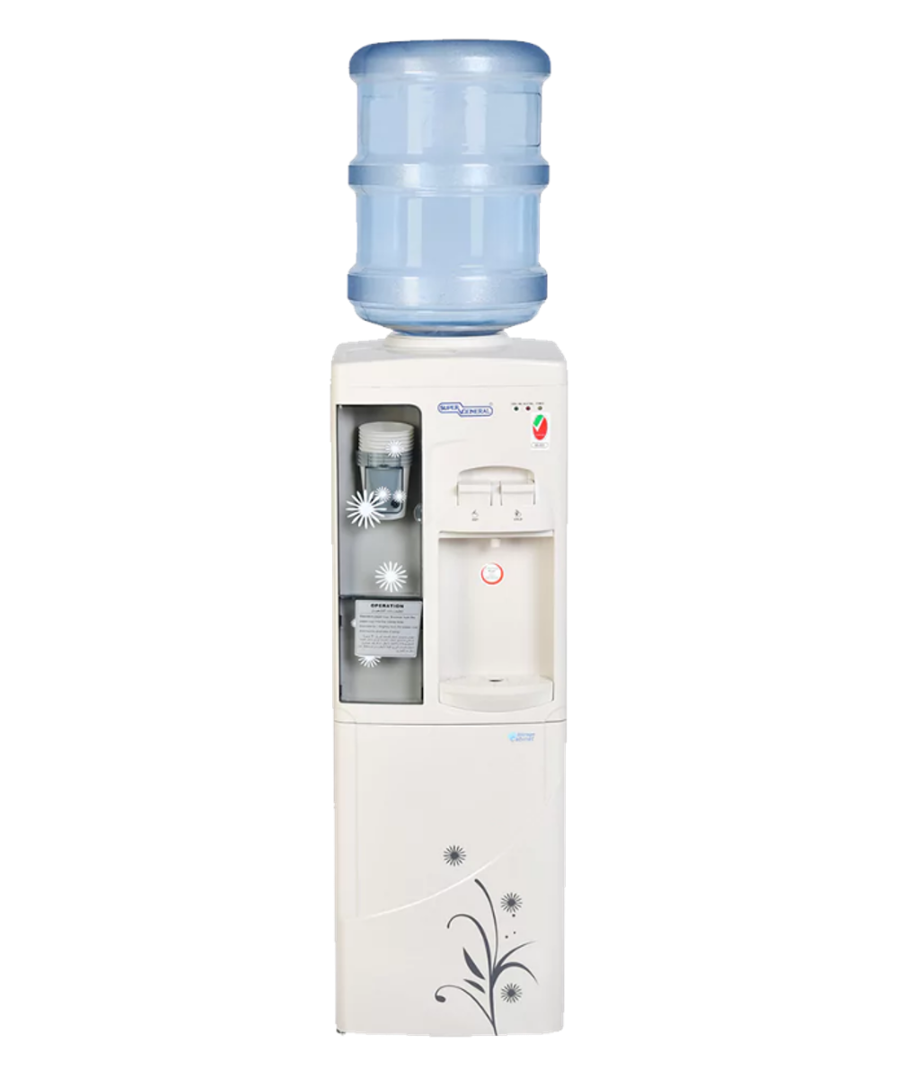 Super General SGL1171 Water Dispenser with Cabinet – Hot & Cold Floor Standing Water Cooler