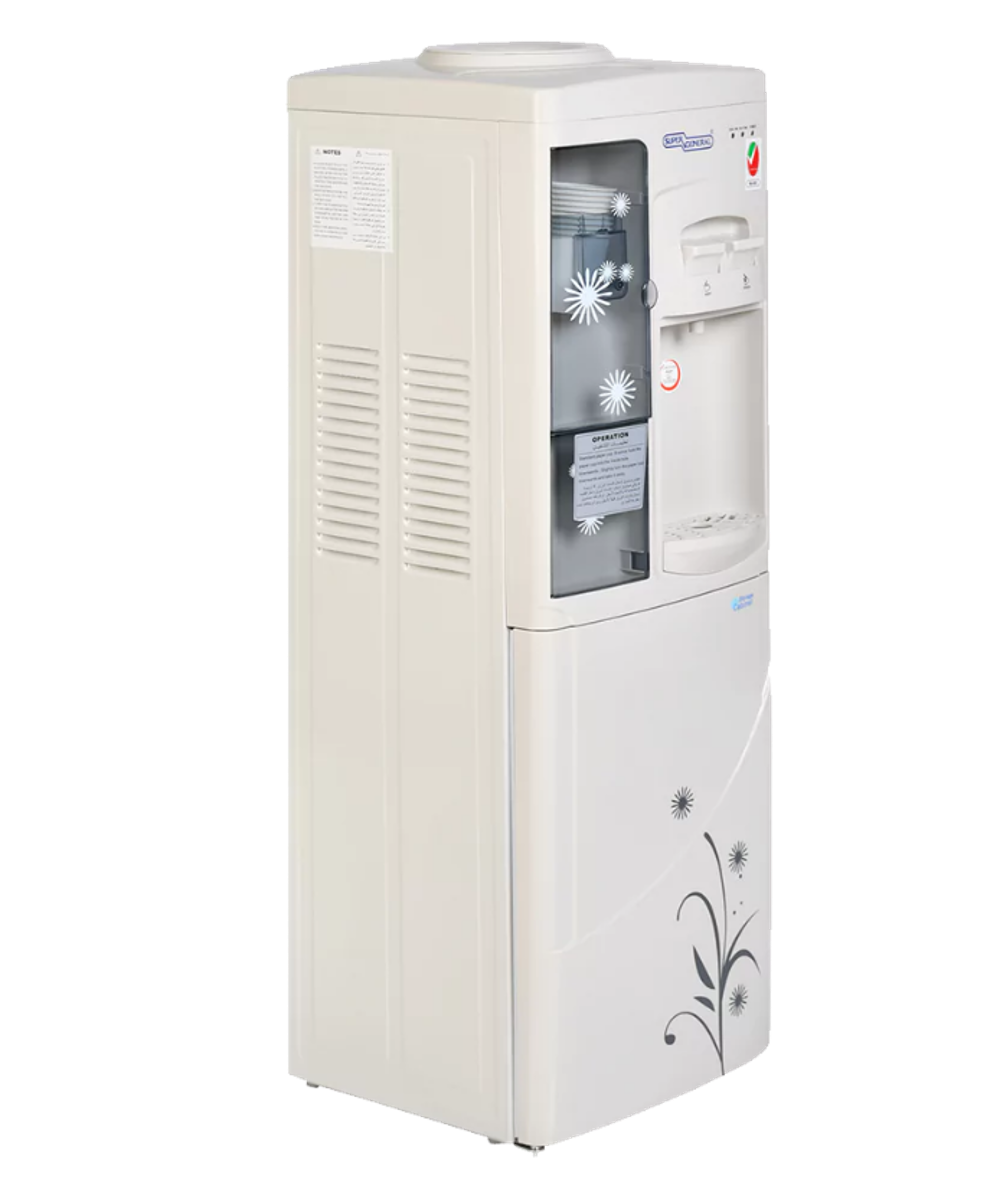 Super General SGL1171 Water Dispenser with Cabinet – Hot & Cold Floor Standing Water Cooler