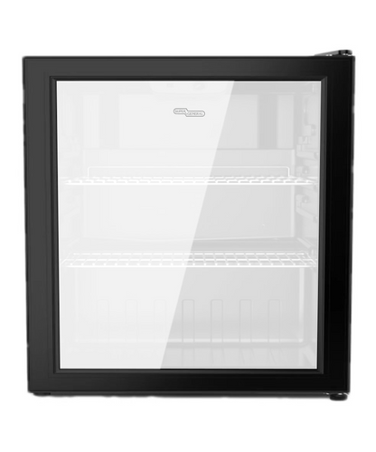 Super General SGSC74 50L Countertop Showcase Chiller – Compact Glass Door Beverage Display Refrigerator