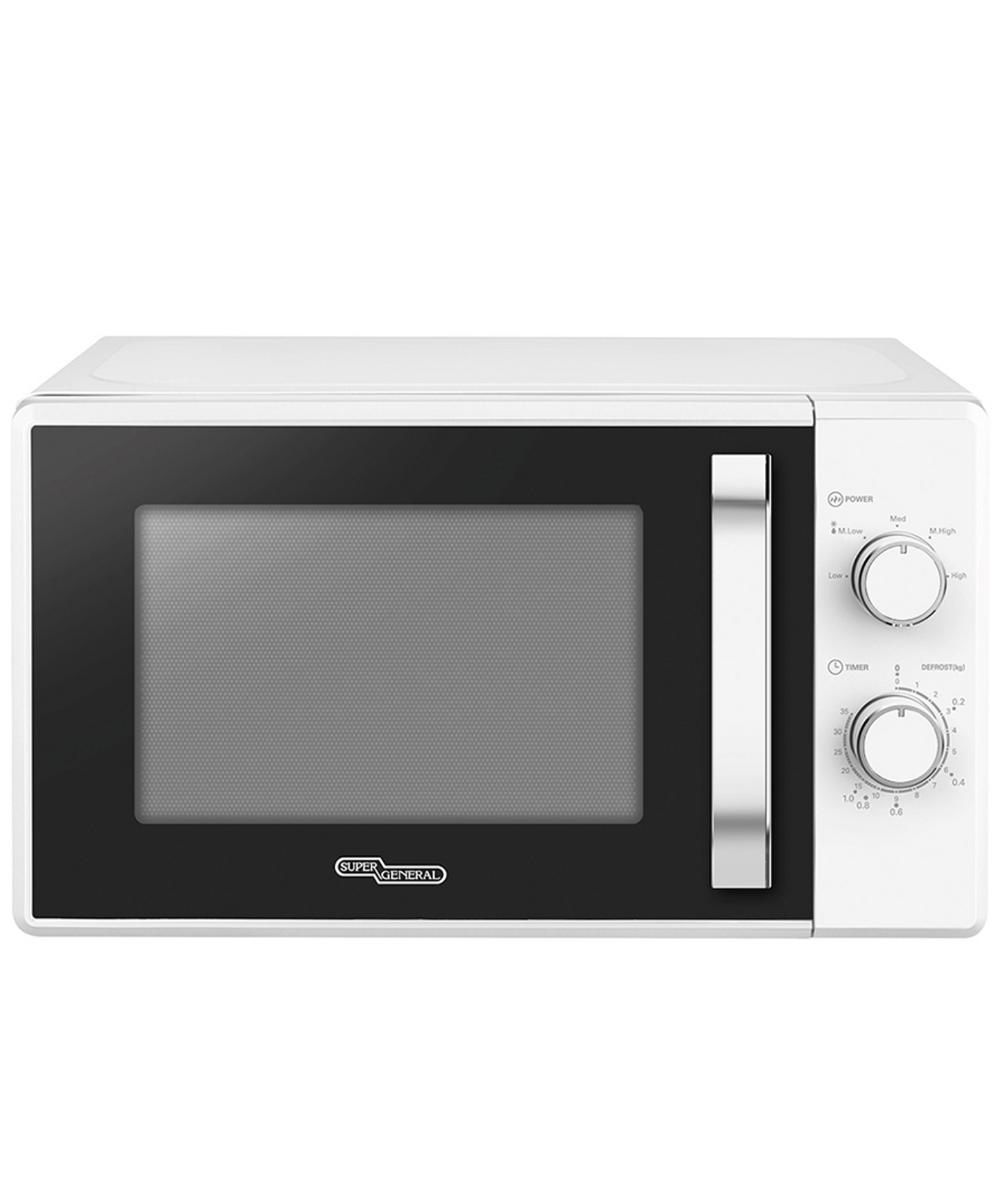 Super General SGMM921NHW 20L Solo Microwave Oven – Compact Mechanical Microwave for Everyday Cooking
