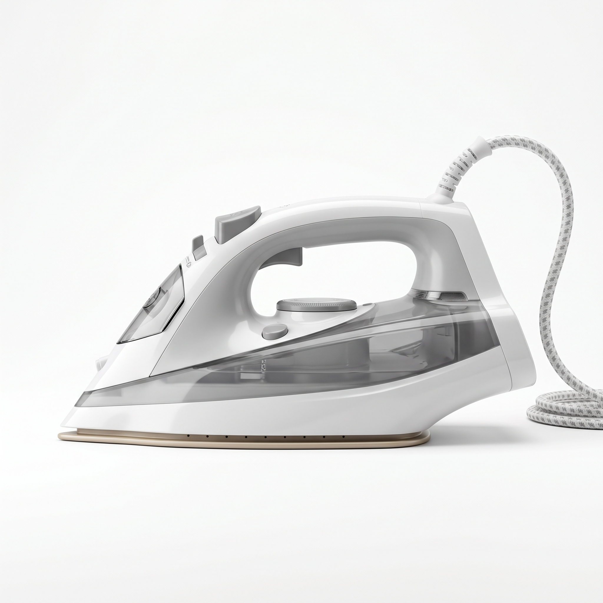 Midea 2400W Steam Iron YPJ20A1W | Ceramic Soleplate | 300ml Water Tank | Self-Clean | UAE