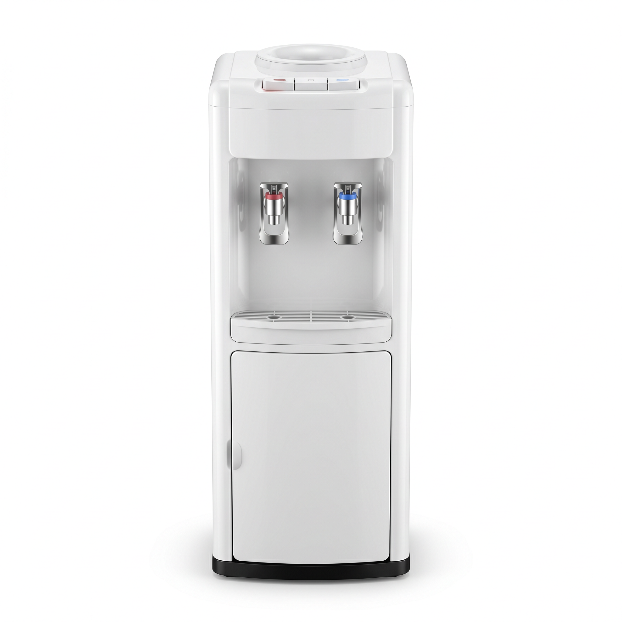 Midea Top Loading Water Dispenser YL2436S-W(W)-G | Hot & Cold | 2 Taps | 35L Storage Cabinet | UAE